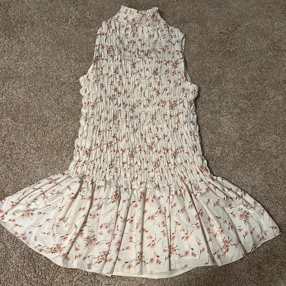 COPY - SNDYS Smocked High Neck Mini Dress